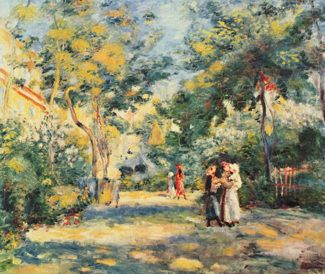 Pierre-Auguste Renoir, A Garden in Montmartre, 1890-1899 @The Yorck Project 