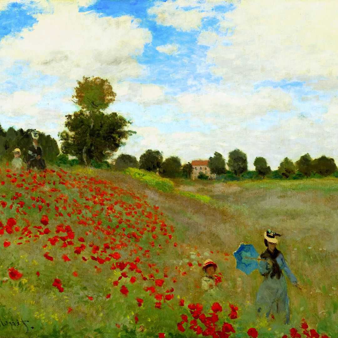 Wild Poppies Near Argenteuil, 1873, MatchArt 