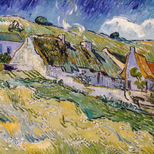 Paint, Vincent Van Gogh, Cottages by Gandalf's Gallery under CC BY-SA 2.0